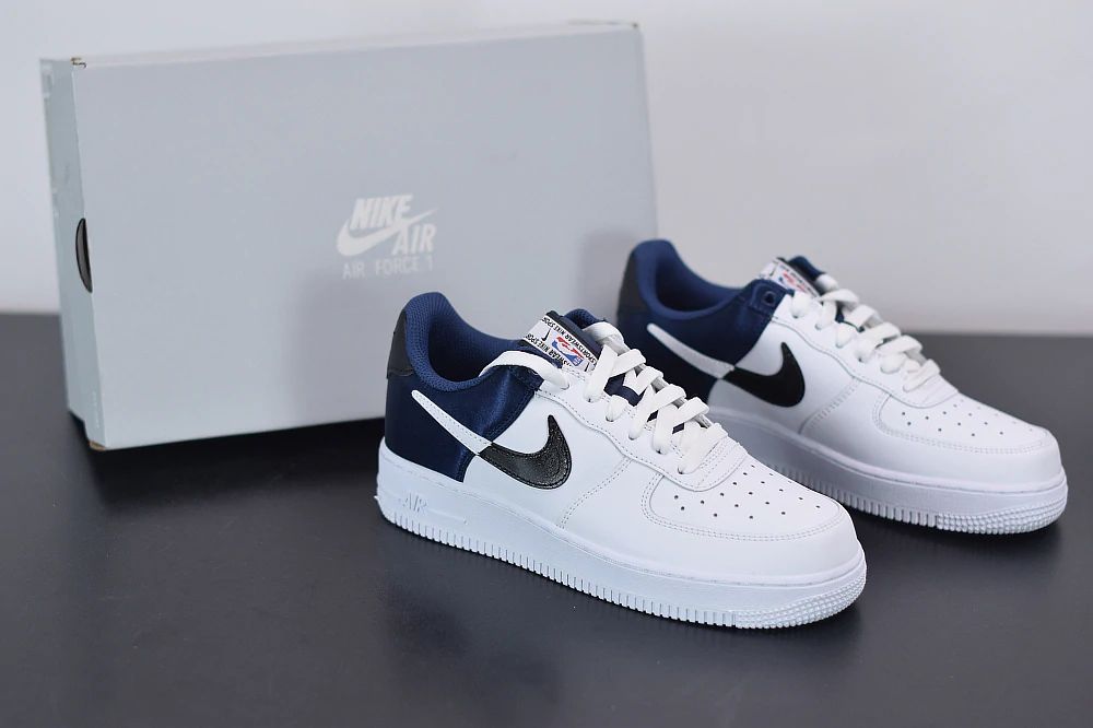 nike air force 1 low nba city edition white navy