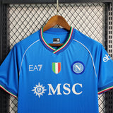 Camisa Napoli I 23/24 EA7 - Azul - Vilas Store