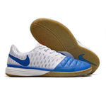 Chuteira Futsal Nike Lunar GATO - Branca e Azul - Vilas Store