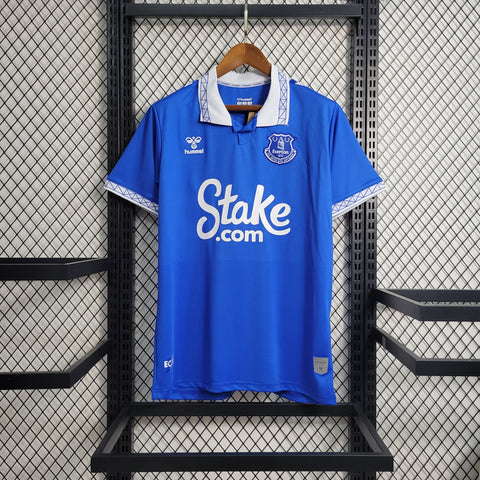 Camisa Everton I 23/24 Hummel - Azul - Vilas Store