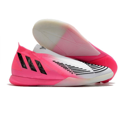 Chuteira Futsal Adidas Edge - Rosa e Branco - Vilas Store