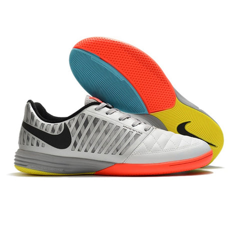 Chuteira Futsal Nike Lunar GATO - Branca e Cinza - Vilas Store