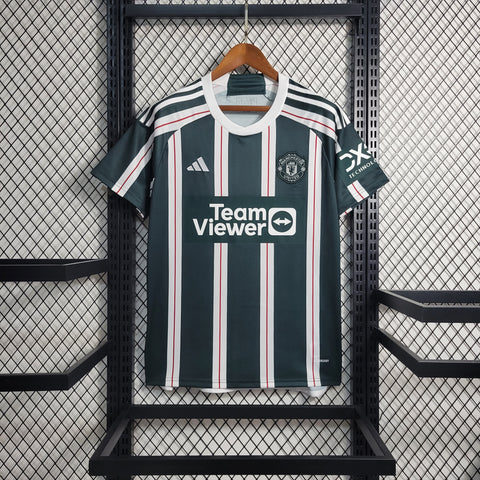 Camisa Manchester United 23/24 Adidas - Verde e Branco - Vilas Store