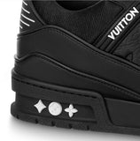 Louis Vuitton Trainer Black Embossed Monogram - Vilas Store