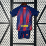 Kit Infantil Barcelona 25/26 Nike - Azul e Vermelho