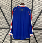 Camisa Manga Longa Seleção França 1998 - Azul - Vilas Store