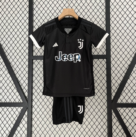 Kit Infantil Juventus 23/24 Adidas - Preto - Vilas Store