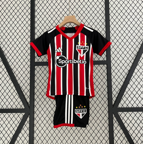 Kit Infantil São Paulo II 23/24 Adidas - Vermelho - Vilas Store