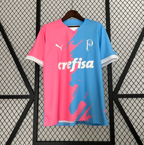 Camisa Palmeiras 23/24 Puma - Rosa e Azul - Vilas Store