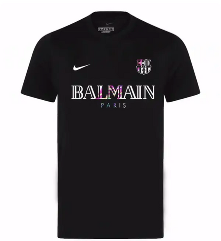 Camisa Barcelona x Balmain 24/25 Nike - Preto - Vilas Store