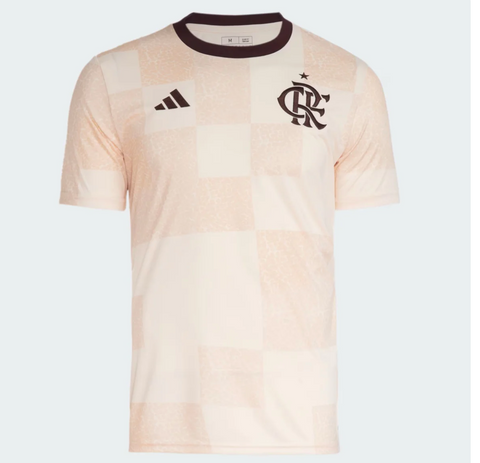 Camisa do Flamengo Pré Jogo 24/25 - Bege - Vilas Store