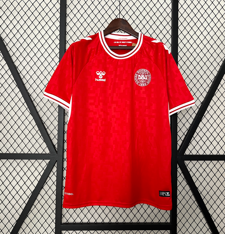 Camisa Seleção Dinamarca 2024 Hummel - Vermelha - Vilas Store