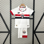 Kit Infantil São Paulo I 24/25 New Balance - Branco