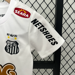 Kit Infantil Santos Retrô 11/12 Umbro - Branco