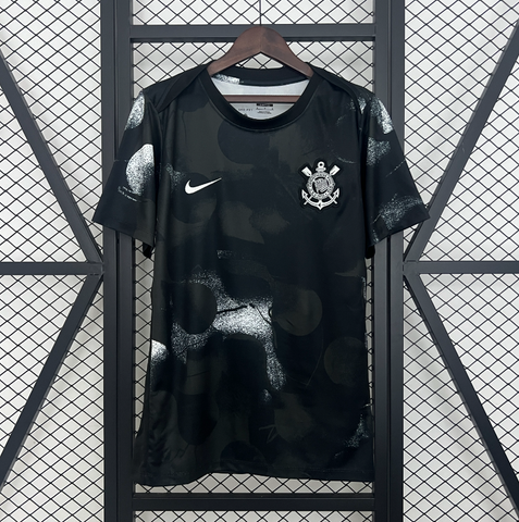 Camisa Corinthians 25/26 Nike - Treino Preta