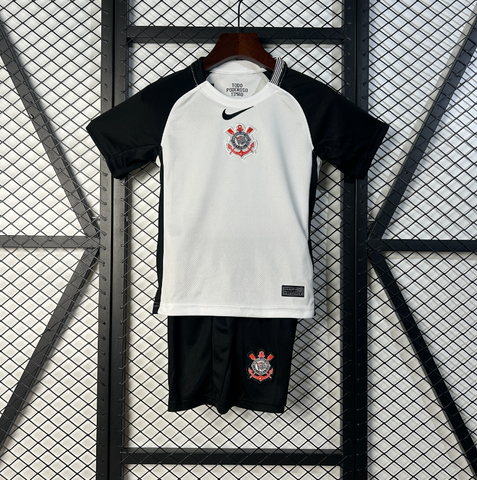 Kit Infantil Corinthians I 25/26 Nike - Branco