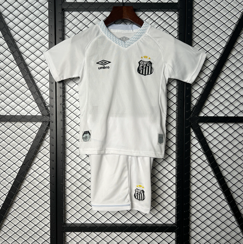 Kit Infantil Santos Retrô 25/26 Umbro - Branco