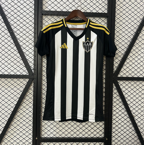 Camisa Atlético Mineiro 25/26 Adidas - Preta e Branca Feminino