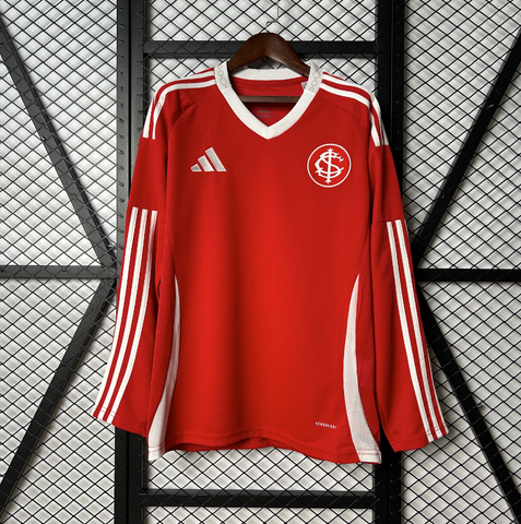 Camisa Internacional I 25/26 Adidas - Vermelho Manga Longa