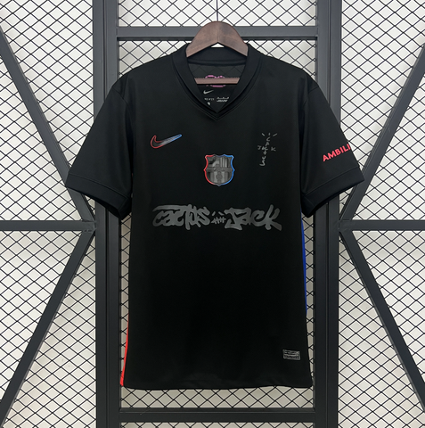 Camisa Barcelona 25/26 Nike - Travis Scott preta