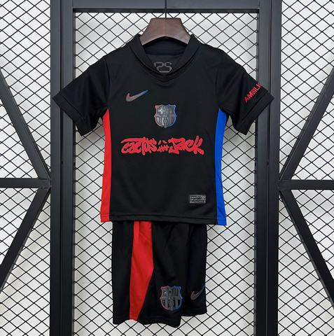 Kit Infantil Barcelona 25/26 Nike - Preto