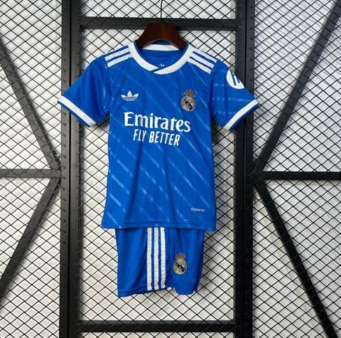 Kit Infantil Real Madrid 22/23 Adidas - Azul