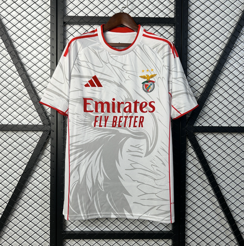 Camisa Benfica 25/26 Adidas - Branco