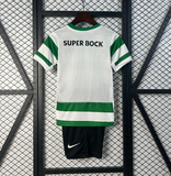Kit Infantil Sporting 25/26 Nike - Verde e Branco