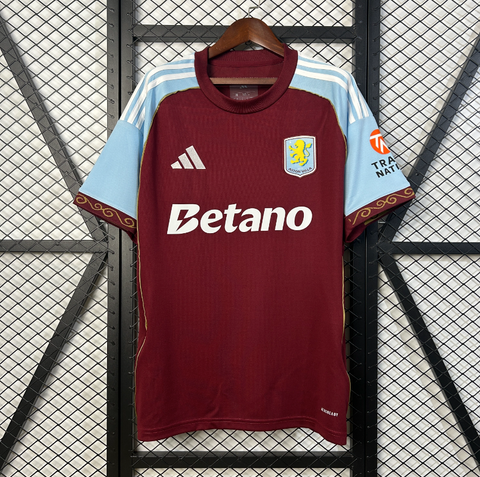 Camisa Aston Villa I 25/26 Adidas - Vermelha