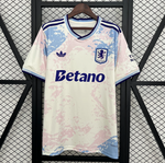 Camisa Aston Villa I 25/26 Adidas - Branca