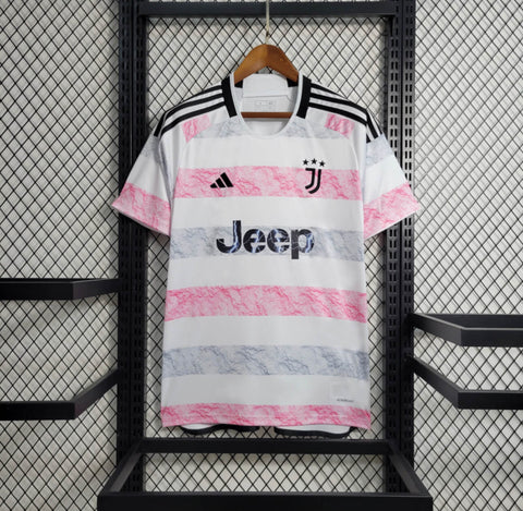 Camisa Juventus 23/24 Adidas - Branca e Rosa - Vilas Store