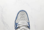 Louis Vuitton LV Trainer Monogram Denim White Blue