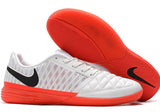 Chuteira Futsal Nike Lunar GATO - Branca e Vermelho - Vilas Store