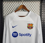 Camisa Manga Longa Barcelona 23/24 Nike - Branco - Vilas Store