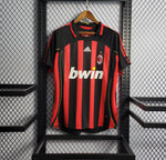 Camisa Milan Retrô 2006/2007 Vermelha e Preta - Adidas - Vilas Store