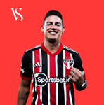 Camisa São Paulo II 23/24 Vermelha - James 19 - Vilas Store