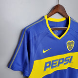 Camisa Boca Juniors Retrô 03/04 - Nike - Azul e Amarela - Vilas Store