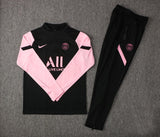 Conjunto PSG 21/22 Preta e Rosa - Nike - Com Ziper - Vilas Store