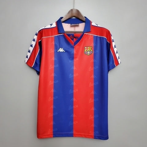 Camisa Barcelona Retrô 1992/1995 Azul e Vermelha - Kappa - Vilas Store