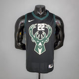 Regata Milwaukee Bucks Masculina - Preta - Vilas Store