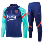 Conjunto Barcelona 21/22 Azul - Nike - Com Ziper - Vilas Store