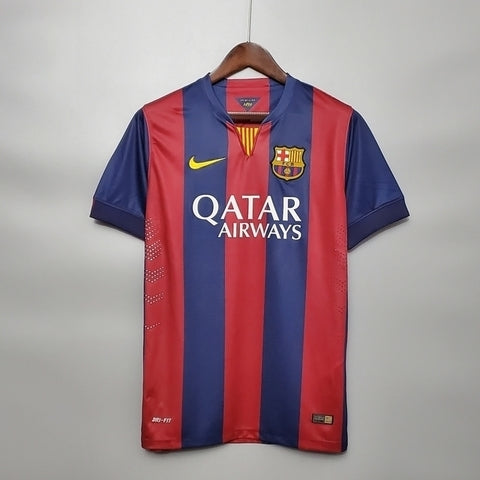 Camisa Barcelona Retrô 2014/2015 Azul e Grená - Nike - Vilas Store