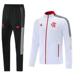 Conjunto Flamengo 21/22 Branca - Adidas - Com Fecho - Vilas Store