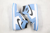 Tênis Nike Air Jordan 1 Retro High White University Blue Black - Vilas Store