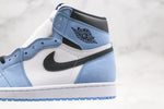 Tênis Nike Air Jordan 1 Retro High White University Blue Black - Vilas Store