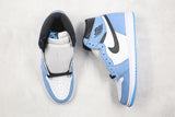 Tênis Nike Air Jordan 1 Retro High White University Blue Black - Vilas Store