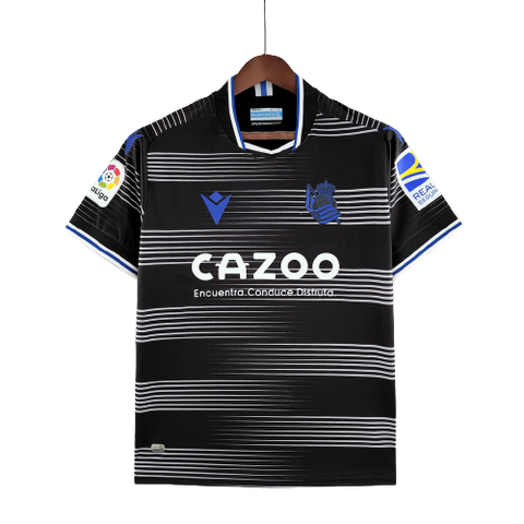 Camisa Real Sociedad II 22/23 Macron - Preta - Vilas Store