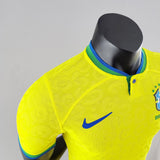 Camisa Brasil I 2022 - Amarela - Nike - Masculino Jogador - Vilas Store