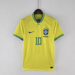 Camisa Seleção Brasil I 22/23 Nike - Amarelo - Neymar Jr #10 - Vilas Store