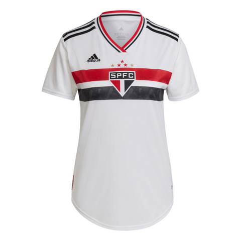 Camisa Feminina São Paulo I 22/23 Adidas - Branco - Vilas Store